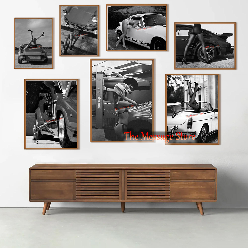 Luxury Lifestyle Pictures - Retro Sexy Meisje Hoge Hakken met