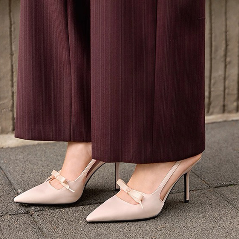 Luxury Lifestyle - Boog Dames Hoge Hakken Sandalen Puntschoen