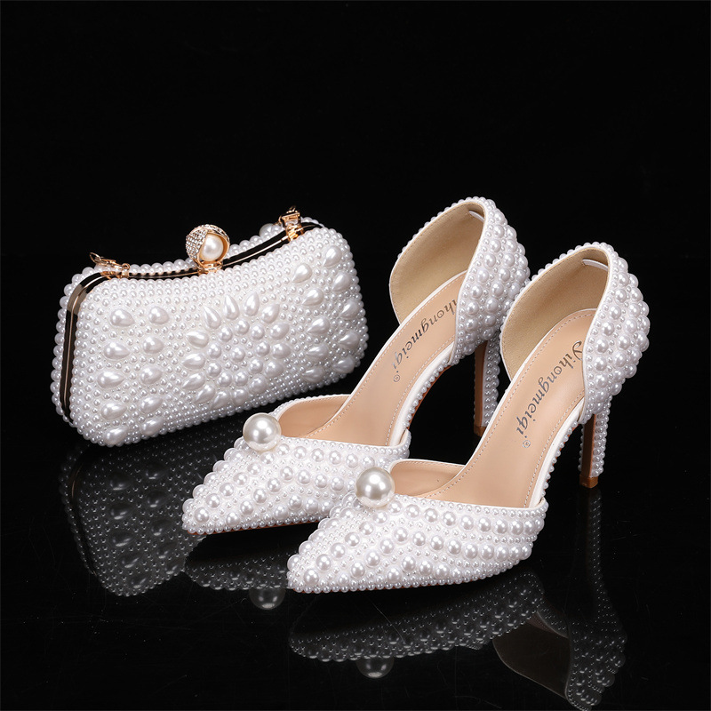 Luxury Lifestyle - Tas en schoenenset voor dames Parel