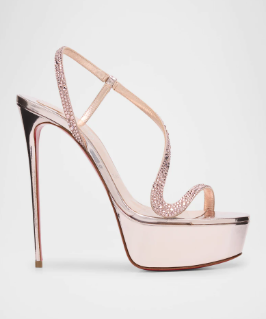 Metallic leren plateau stilett - Luxury Lifestyle recensie en prijs