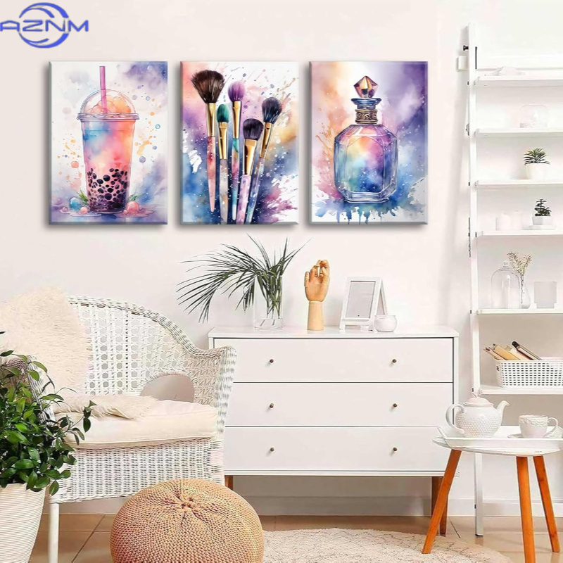 3 stuks luxe aquarel zoete ele - Luxury Lifestyle Pictures recensie en prijs