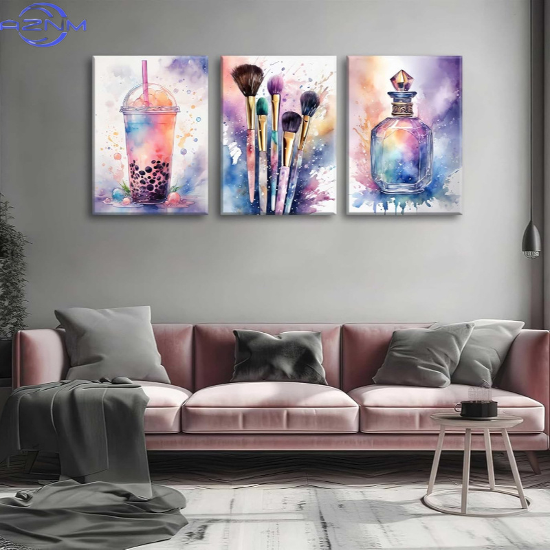 3 stuks luxe aquarel zoete ele - Luxury Lifestyle Pictures recensie en prijs